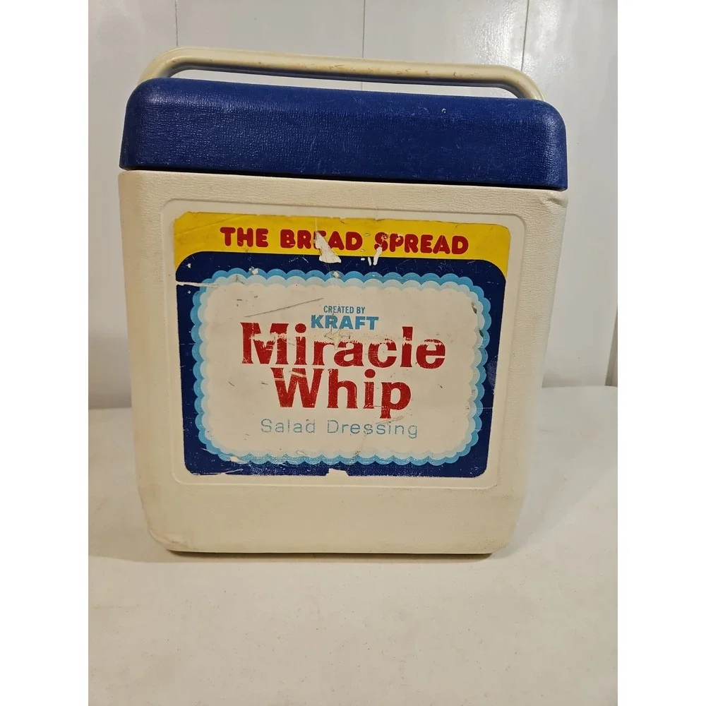 Vintage Miracle Whip Ice Chest 1979 GOTT TOTE 18 Model#1818 Cooler 16Hx14Wx10